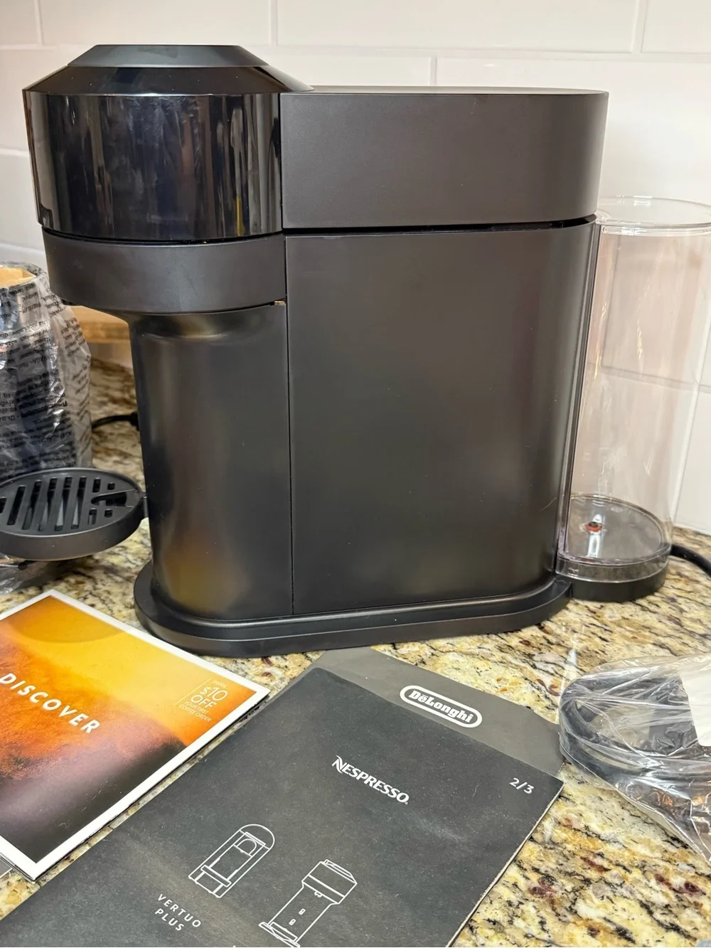 Nespresso Vertuo Next Limited Edition Glossy Black w/ Aeroccino 3 Frother